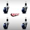 Service Caster 3'' SS Solid Poly Wheel Swivel 1-3/8'' Expanding Stem Caster Set, 4PK SCC-SSEX20S314-SPUS-138-4 - alternate 2